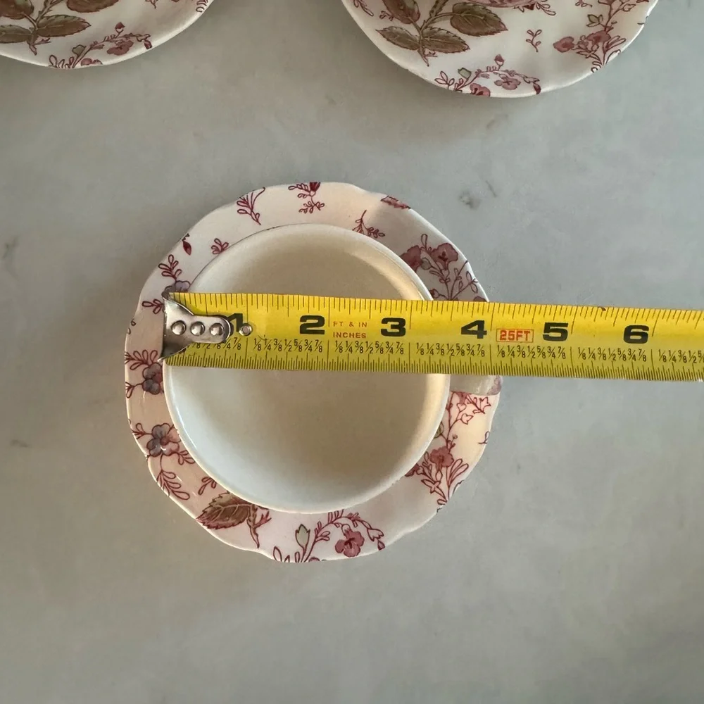 Vintage Johnson Bros. Rose Chintz Tea Cup & Saucer Made In England Set of 3 - Picture 8 of 9